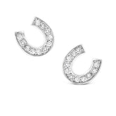 Diamond Horseshoe Stud Earrings - Dracakis Jewellers